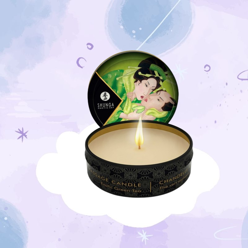 Shunga Mini Vela De Masaje Té Verde
