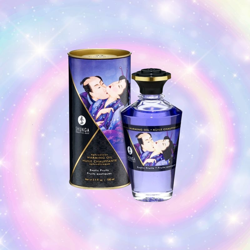 Shunga Aceite De Masaje Efecto Calor Aroma A Frutas Exóticas