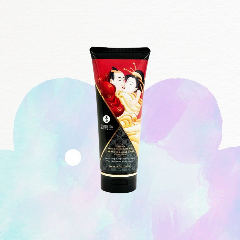 Shunga Crema De Masaje Aroma A Fresas con champan