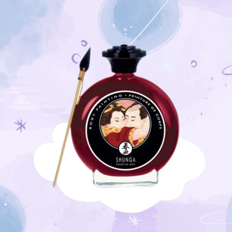 Shunga Pintura Corporal Sabor Vino De Fresa