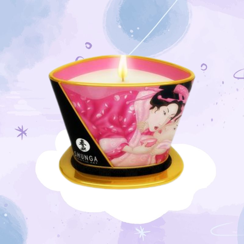 Shunga Vela De Masaje Rosa