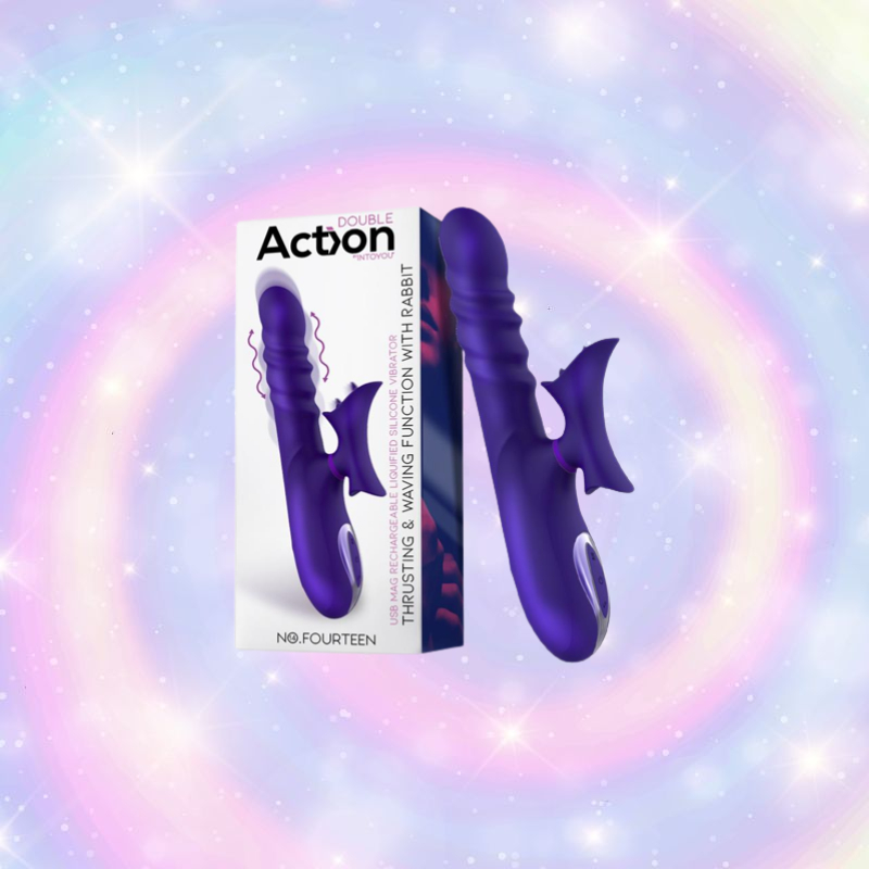 No. Fourteen Vibrador Funcion Telescopica Ondulante y Lengua